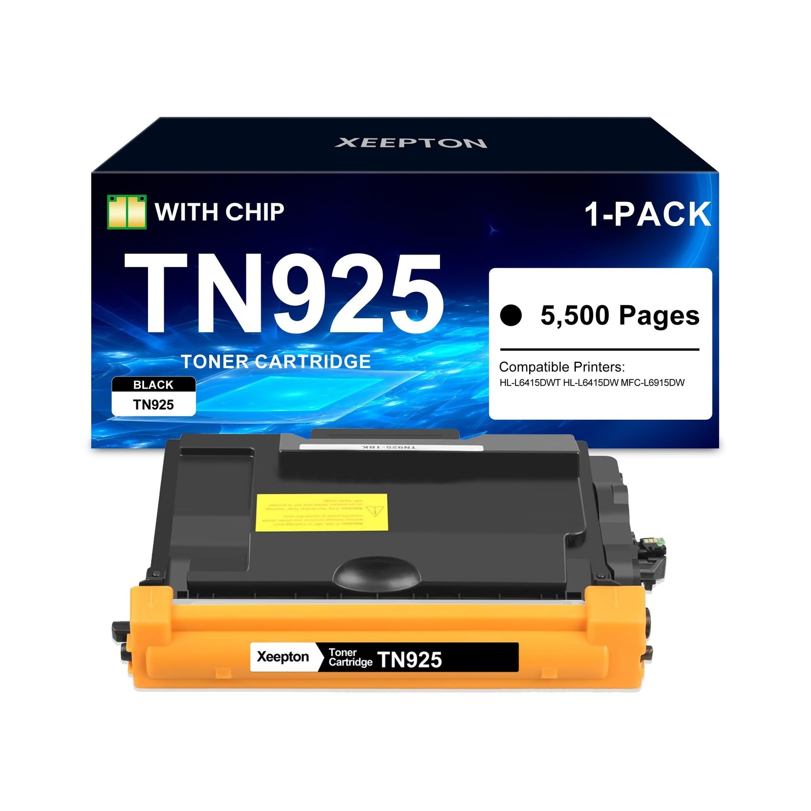 TN-925 TN925 Black Toner Cartridge (with Chip) Replacement for Brother TN925 ...