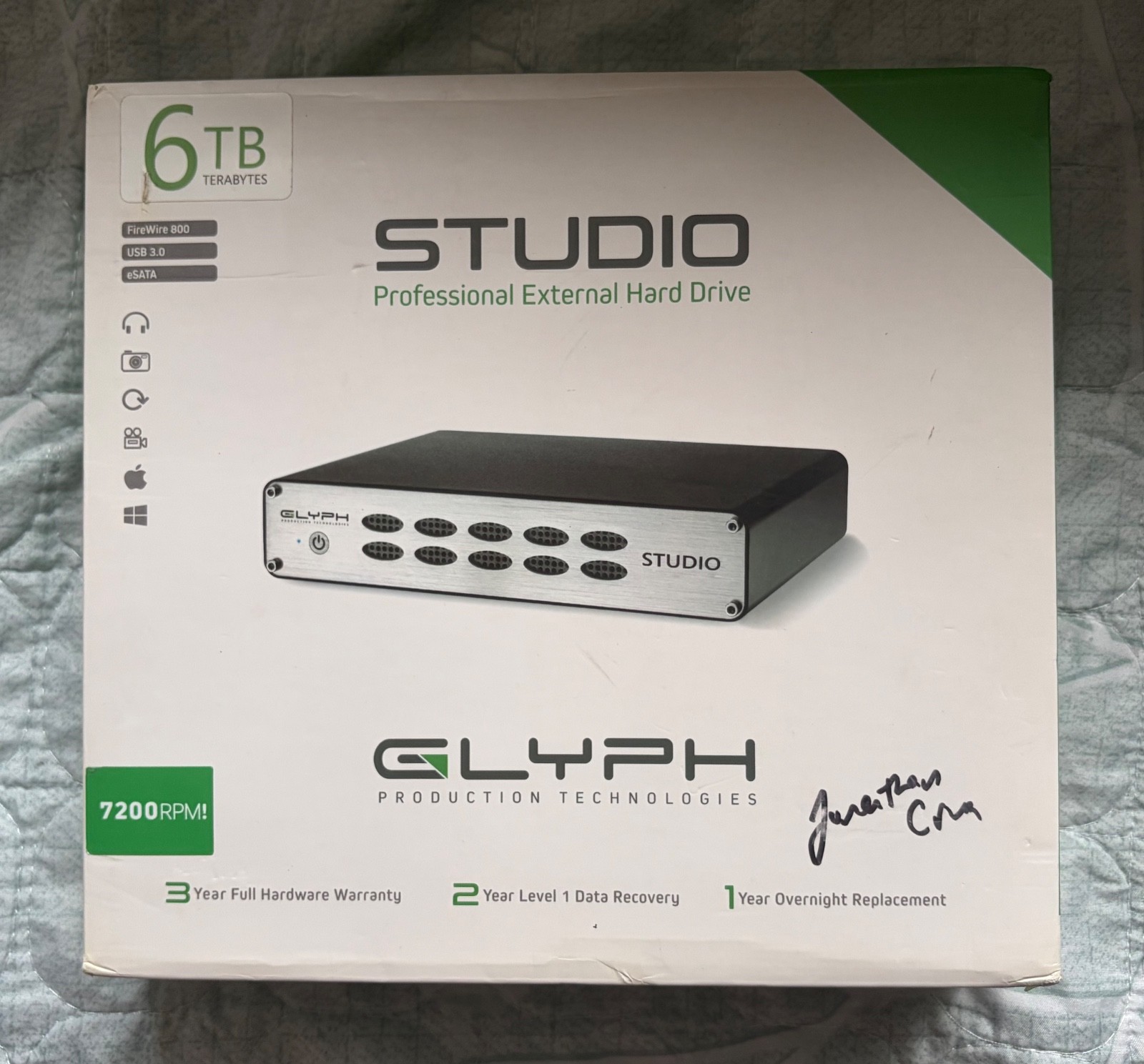 Glyph Production Technologies Studio Professional External Hard Drive 6 TB