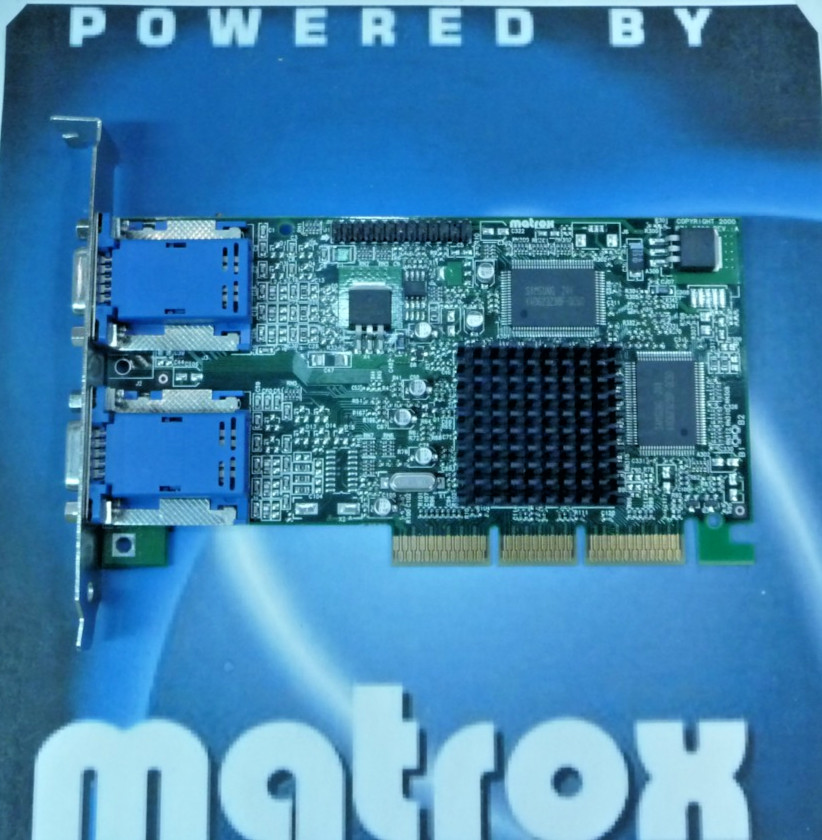 AGP Matrox Millenium G450 DUAL VGA 16MB Video Card 2x/4x G45+MDHA16DLXB