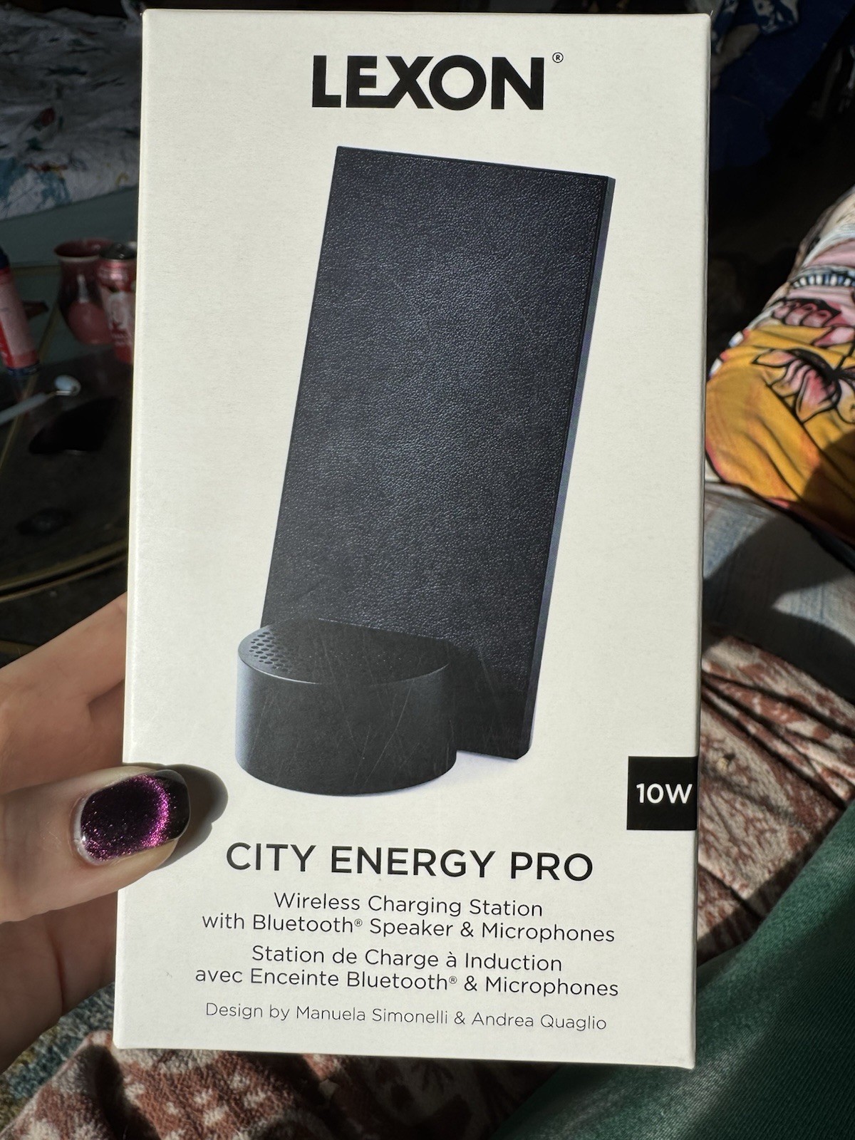 New In Box Lexon City Energy Pro Wireless Charging Station -  Black - NIB
