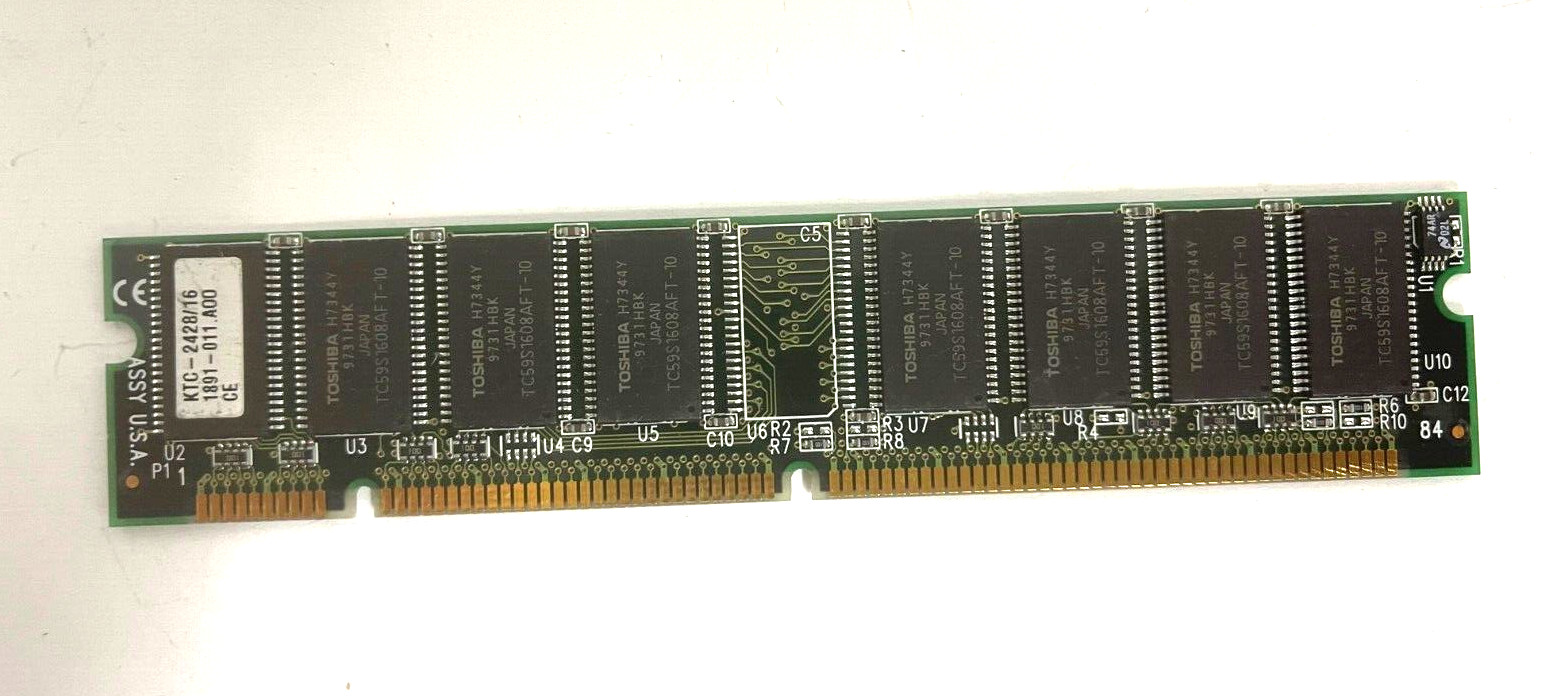 TESTED KINGSTON 1891-011.A00 KTC-2428/16 16 MEG 168 PIN DIMM USOFF2-MEM2BX6