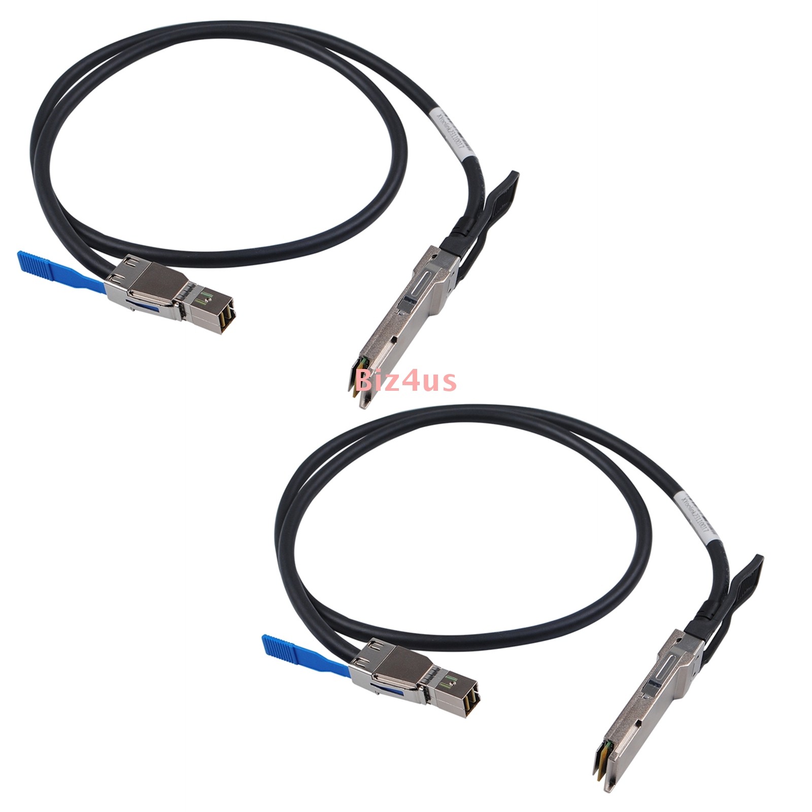 2PCS External SAS Cable QSFP SFF-8436 to SFF-8644 Hybrid HD Mini SAS Cable 100cm
