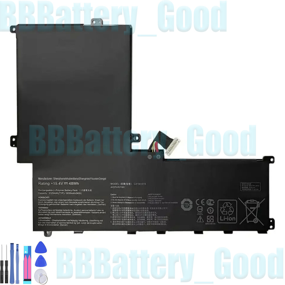 New C41N1619 Battery For ASUS Pro B9440 B9440FA B9440UA7200 C41PKCH 48Wh 15.4V