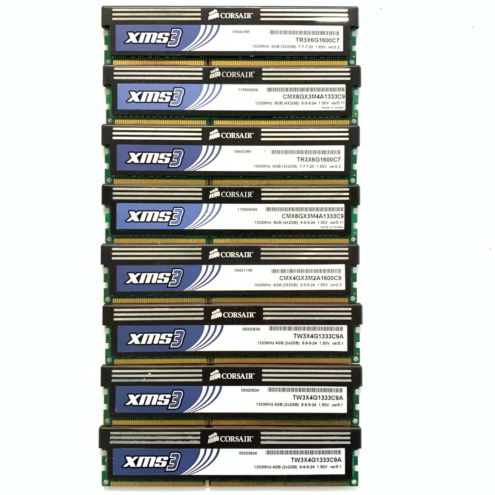 Corsair XMS3 TW3X4G1333C9A 1333 MHz 4GB (2X2GB) 7-7-7-20 (8-PACK)