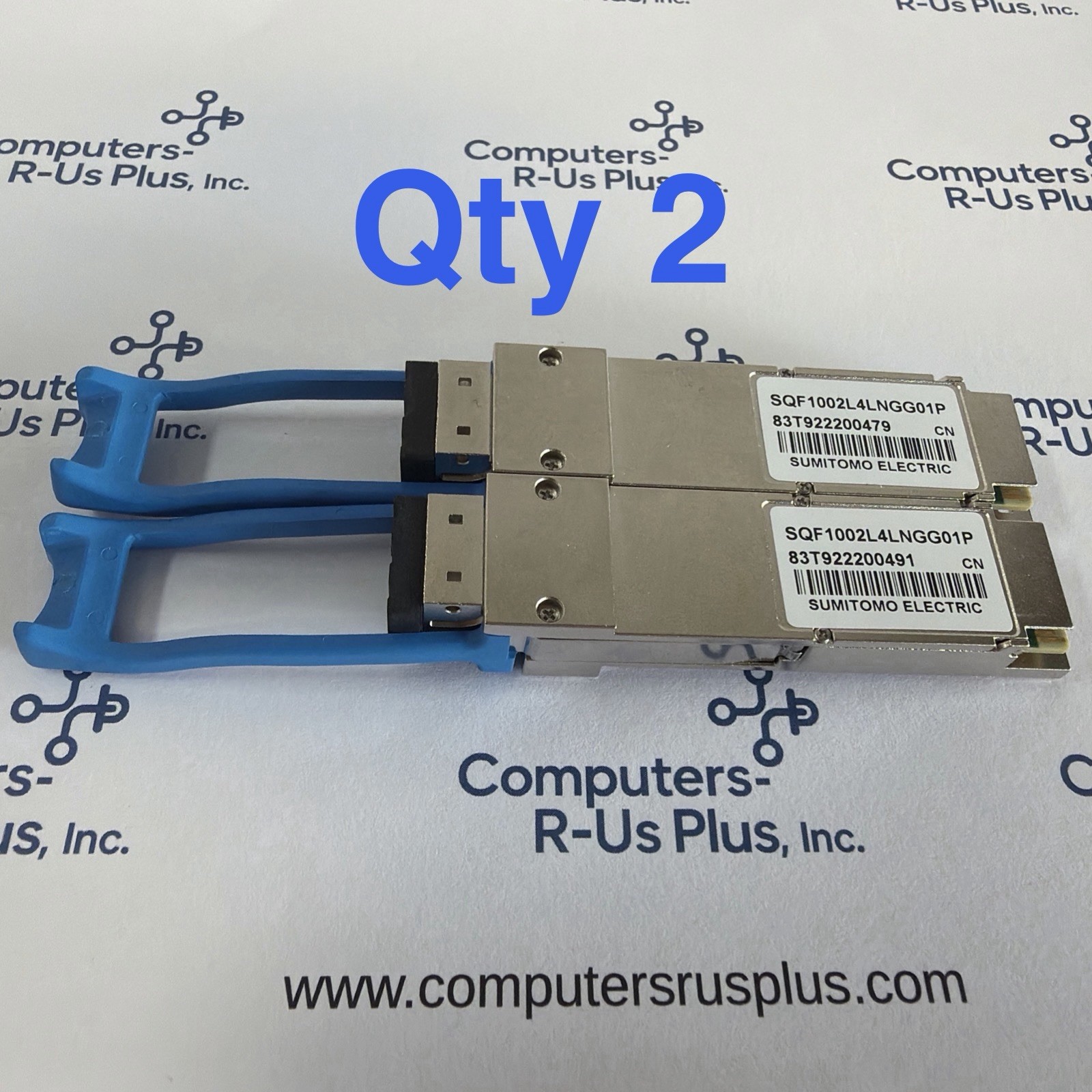2 Sumitomo Electric SQF1002L4LNGG01P 100GBASE-LR4 1300nm QSFP Transceiver Module