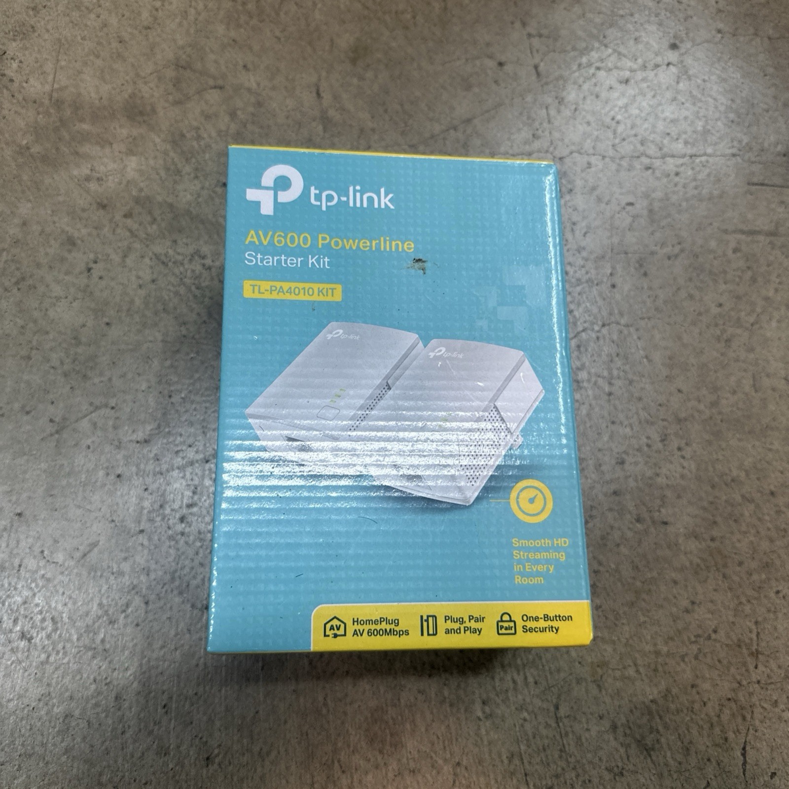 TP-LINK TP LINK AV600 POWERLINE POWER LINE STARTER KIT WIFI INTERNET TL-PA4010