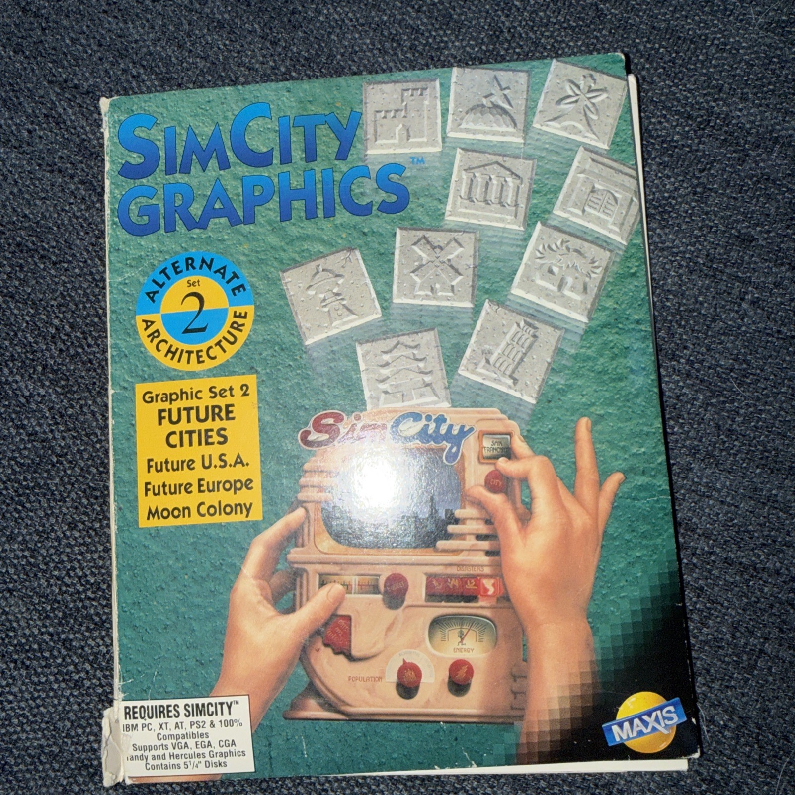 SimCity Graphics Alternate Architecture Set 2 For IBM PC, Maxis