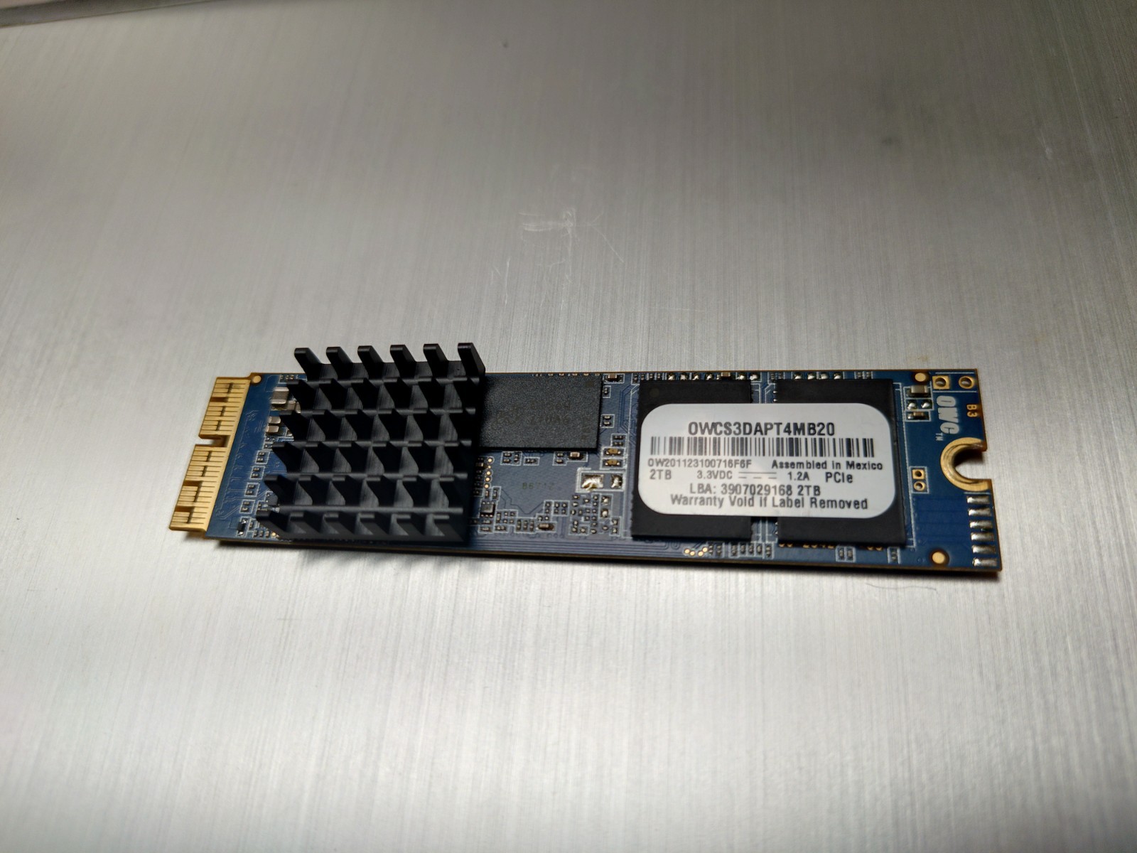 OWC AURA PRO X2 OWCS3DAPT4MB20 2TB M.2 NVMe FOR 2013-2017 APPLE MACS MacPro SSD