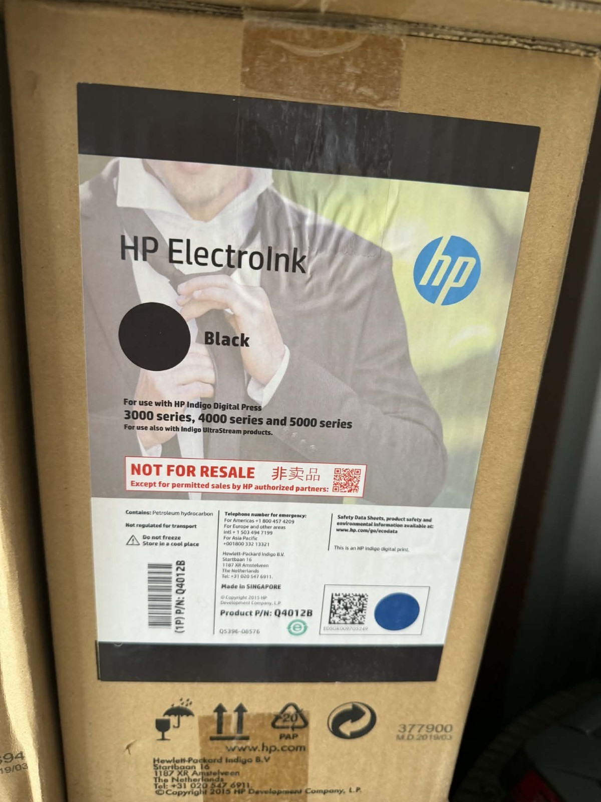 HP Indigo Ink Black ElectroInk For 3000/4000/5000 Series NIB