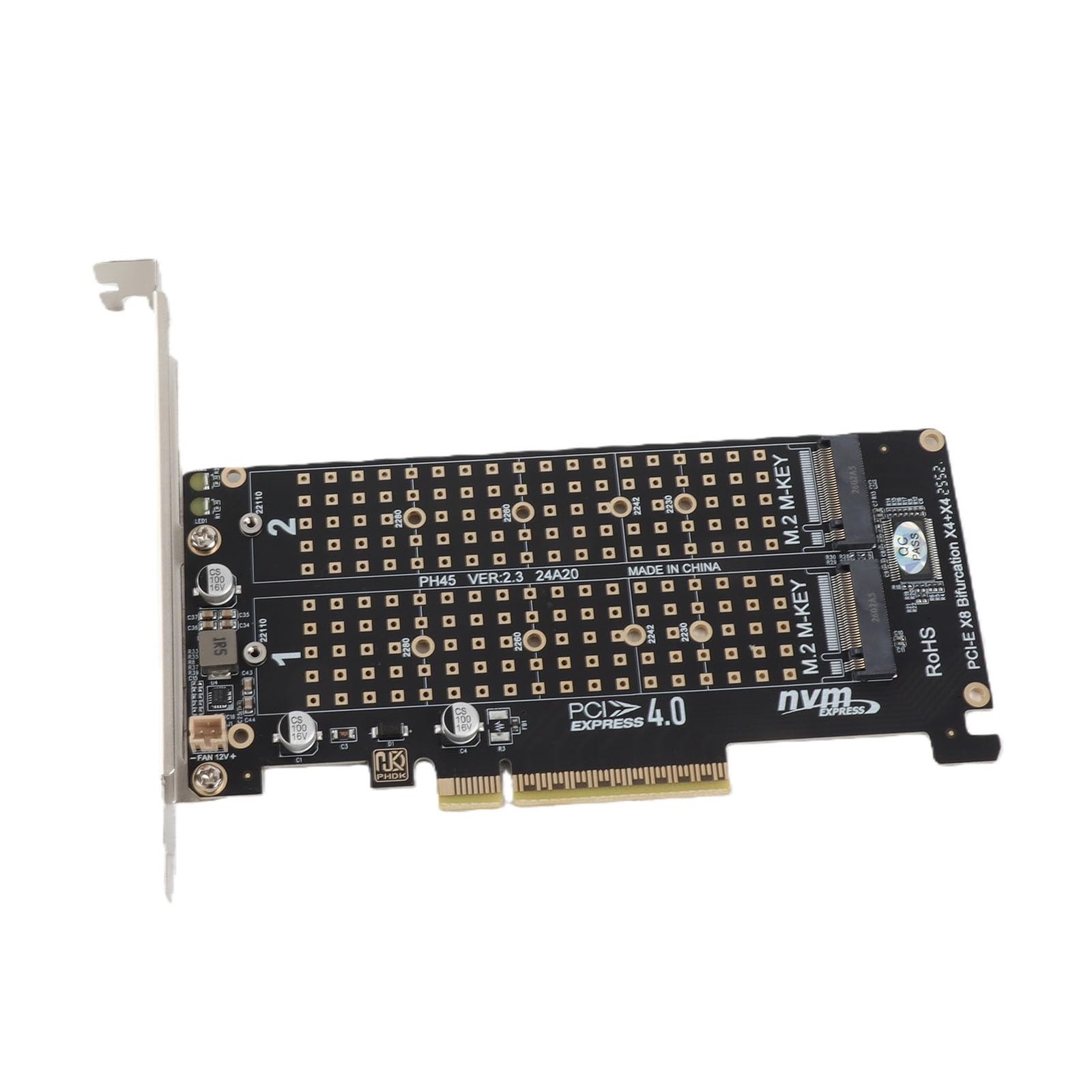 M.2 NVME SSD To PCIE 3.0 4.0 X16 X8 M Key Adapter Expansion Card Converter