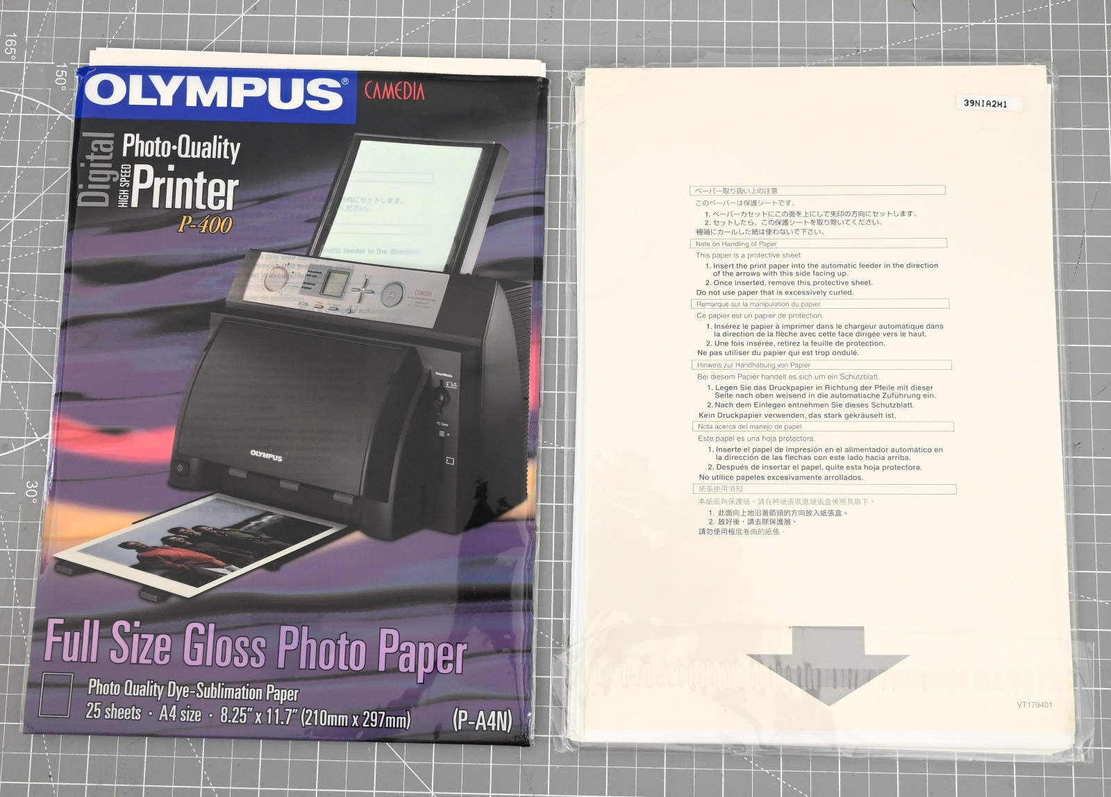 Olympus Camedia Digital High Speed Photo Quality Printer P-400 Gloss Paper 65ct