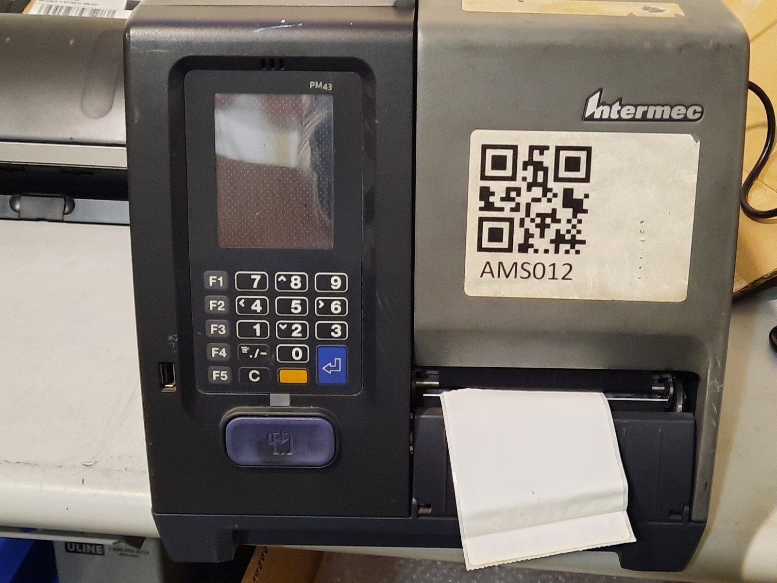 Intermec PM43 Industrial Thermal Transfer Label Printer Powers On FOR PARTS