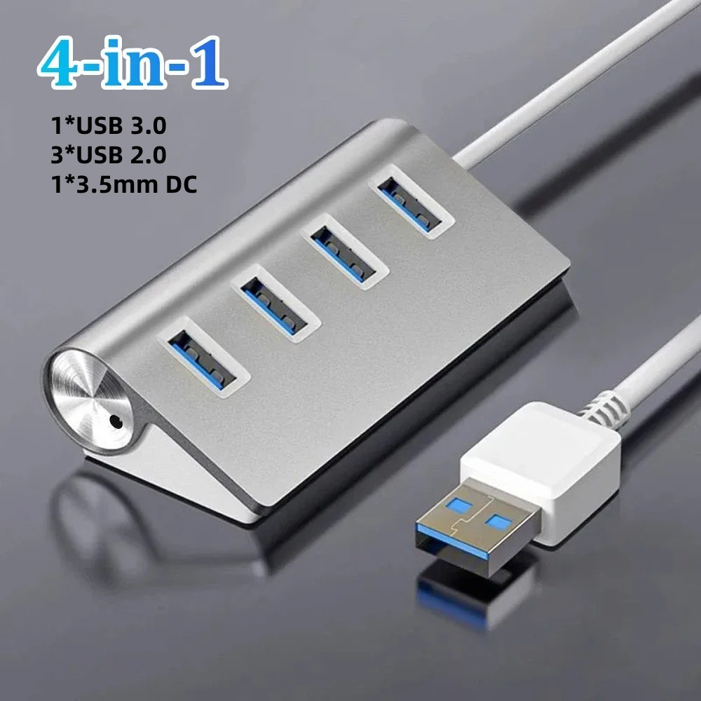 5Gbps USB 3.0 Hub 4/7 Port High Speed Aluminum USB Splitter Expander for PC Lapt