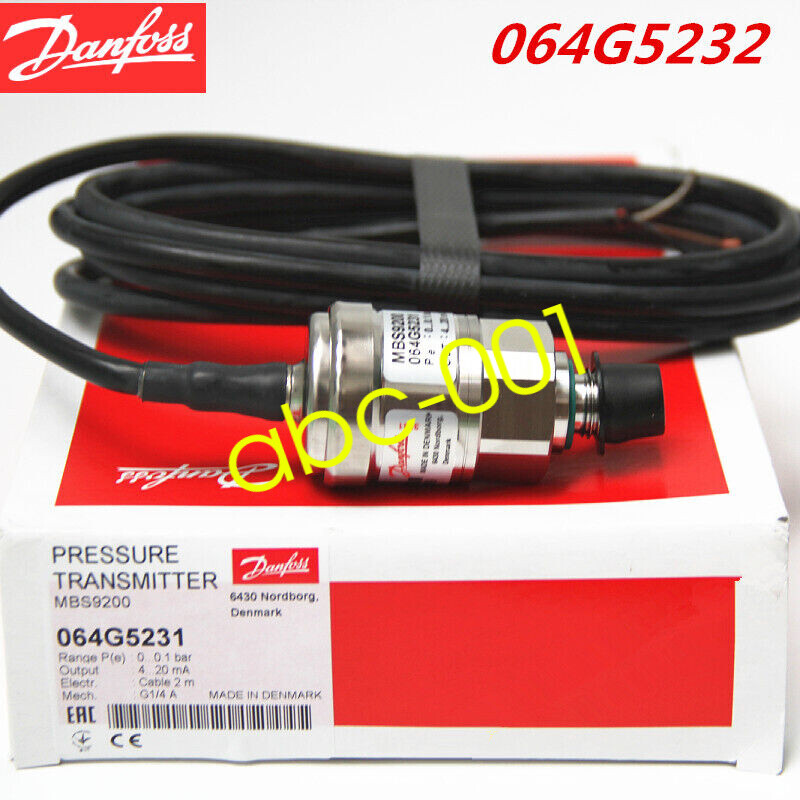 1pcs Danfoss Pressure Transmitter Sensor MBS9200 064G5231 0-0.1bar