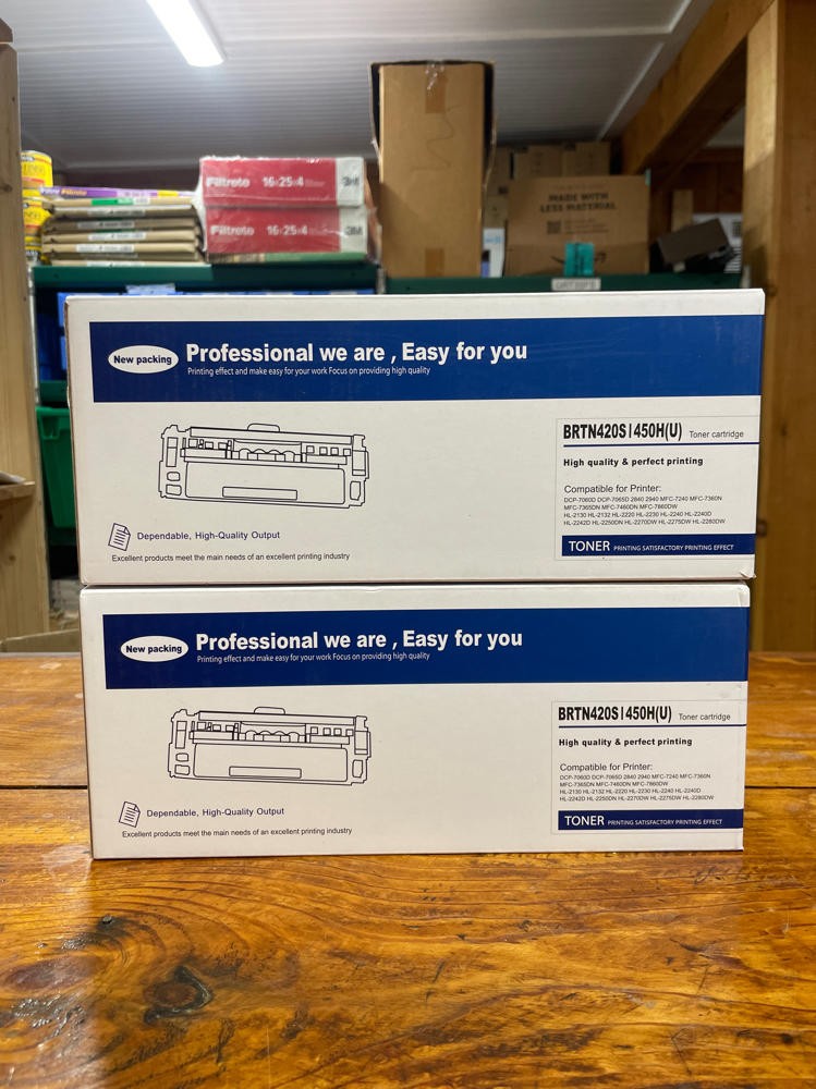 2x New TN450 TN-420 Toner Compatible With Brother HL-2280DW MFC-7860 DW