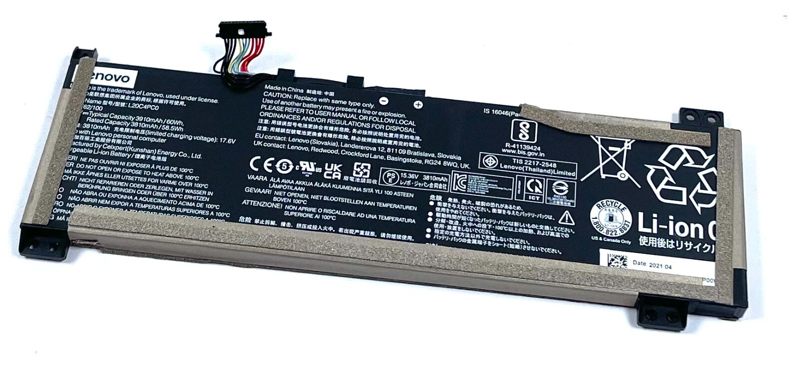 L20C4PC0 Lenovo Legion 5 15ITH6H 5 15ACH6A Battery Genuine