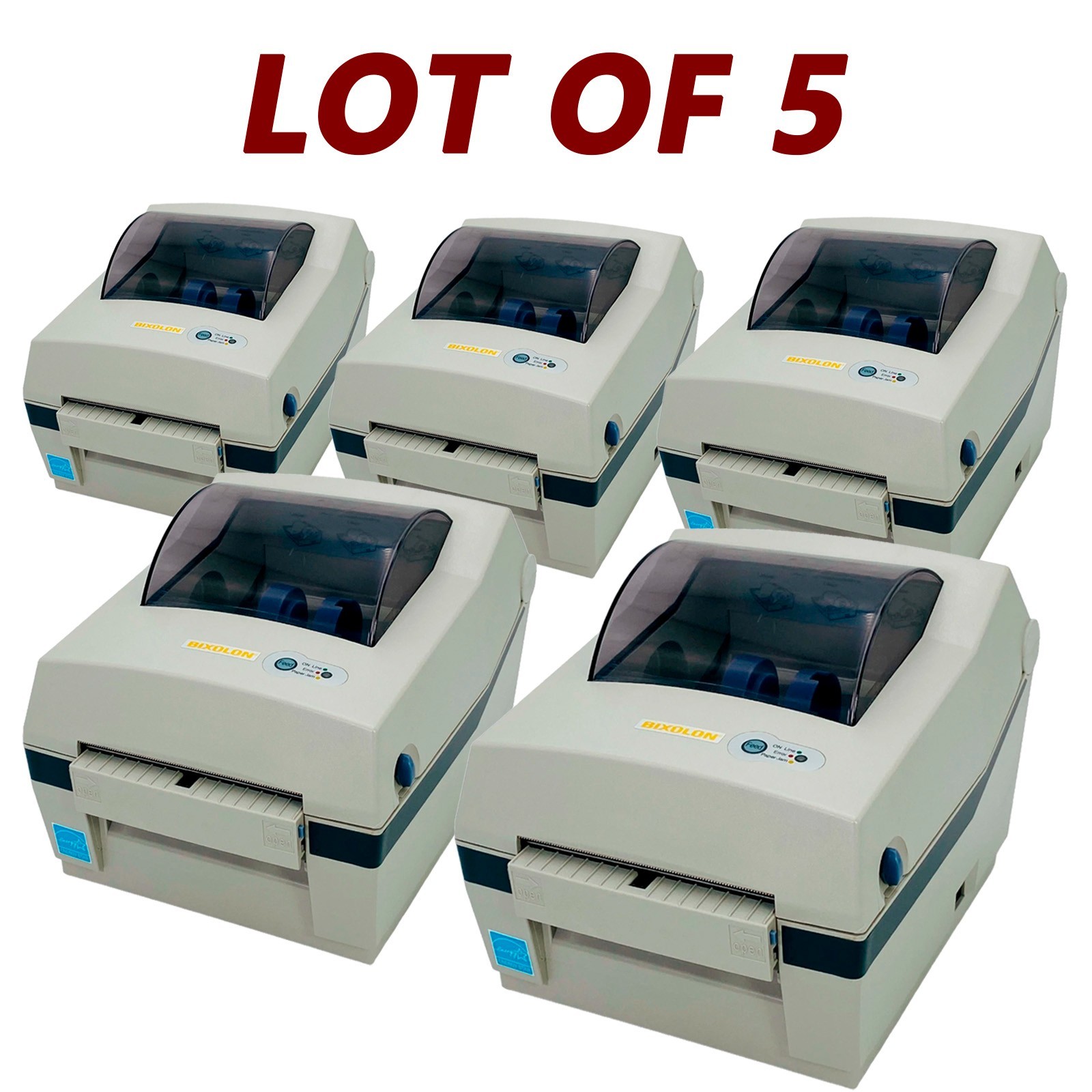 LOT OF 5 Bixolon SRP-770III Direct Thermal Label Printer USB Serial No Adapter