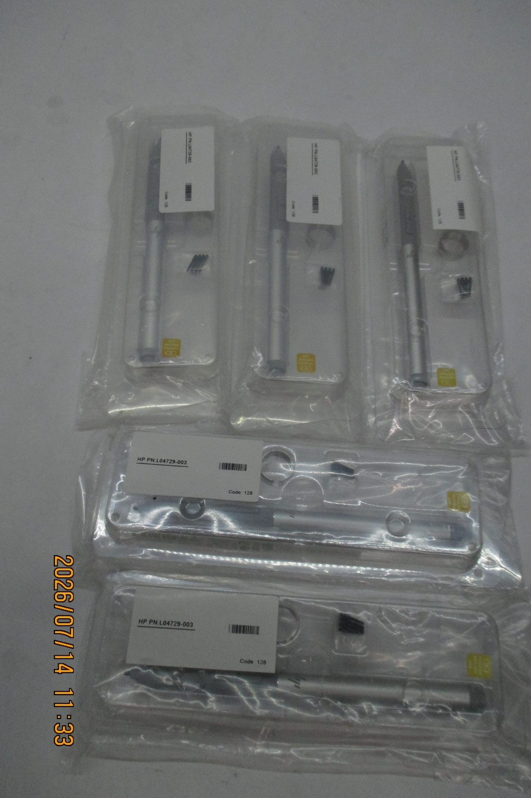 LOT-5 Genuine Rechargeable HP G3 Stylus Active Pen L04729-003 T5-E12