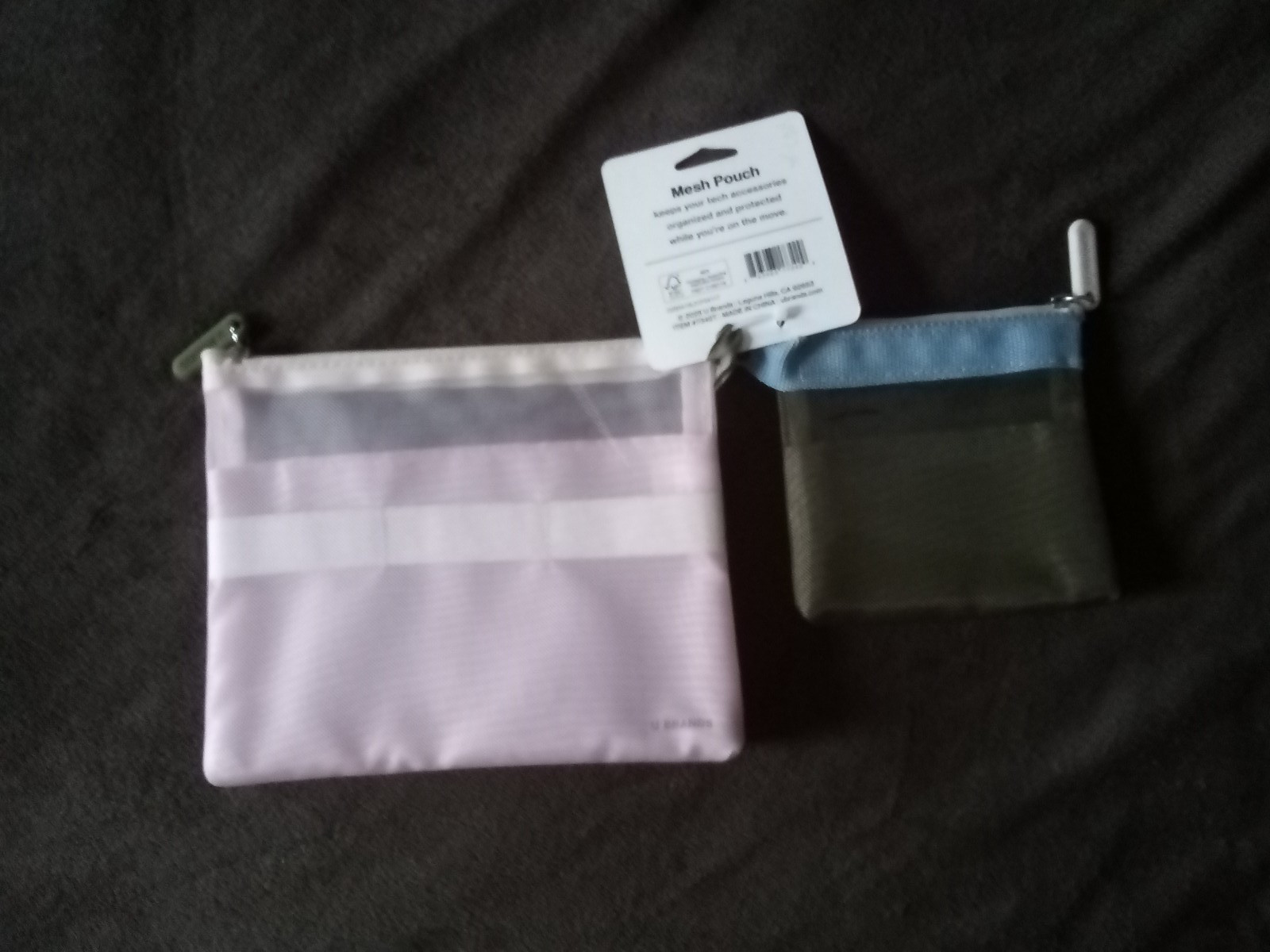 Mesh pouch 2 count U brands store and protect your teach Elastic compartments