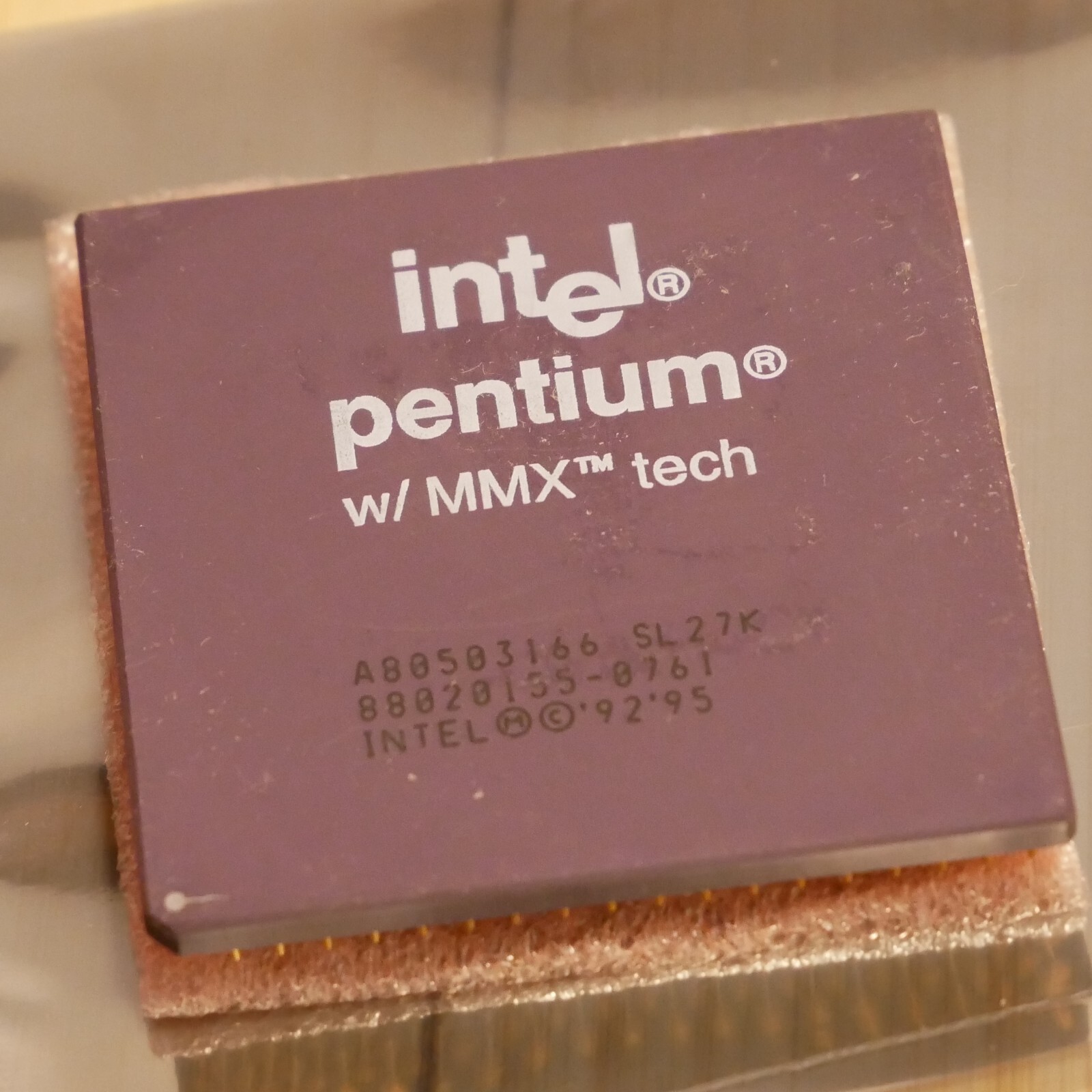 Intel Pentium P166 A80503166 166MHz CPU Processor with MMX - Tested & Working 09