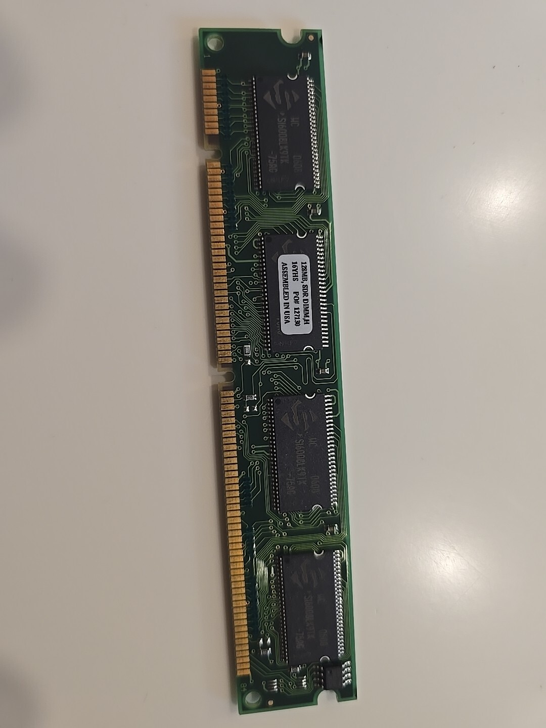 128MB, H 16YHS DIMM SDRAM Wc 0608 S16008LK9TK