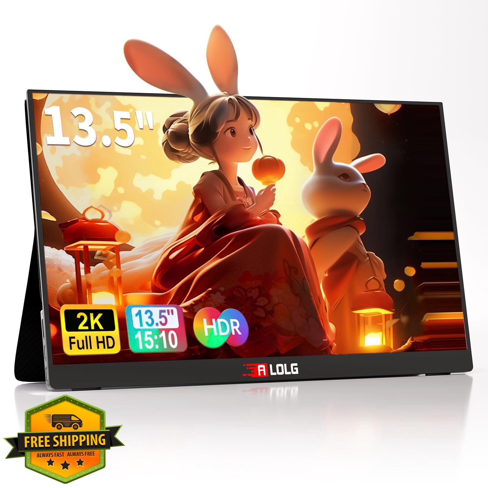 13.5''Portable Monitor for latop ,2K FHD 60HZ Laptop Monitor Screen,USB-C and...