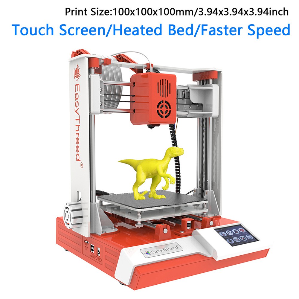 EasyThreed K6 Plus 3D Printer 100x100x100mm Desktop With Touchscreen TF V2