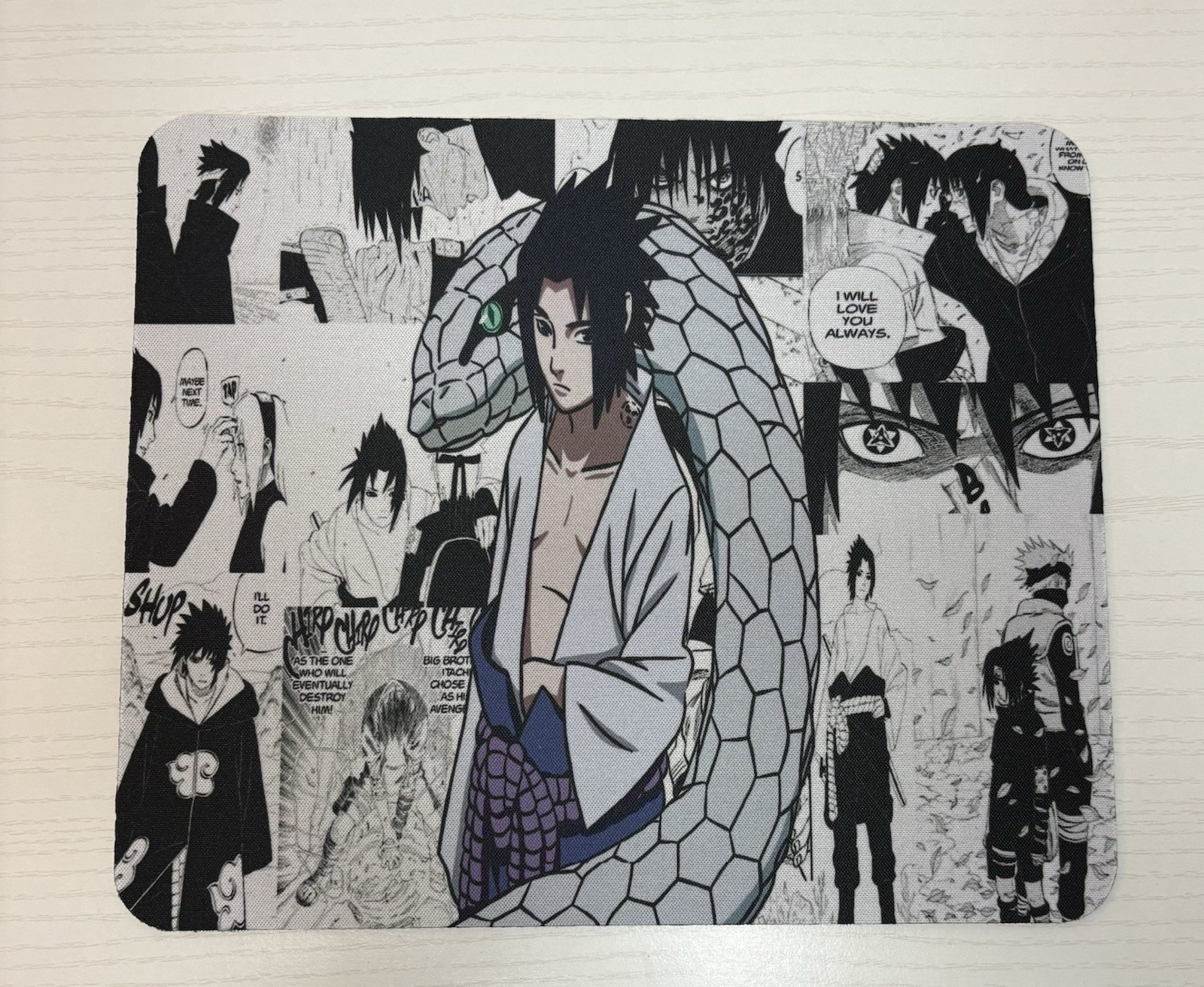 24x20cm - Sasuke Uchiha - Naruto- Mouse Pad