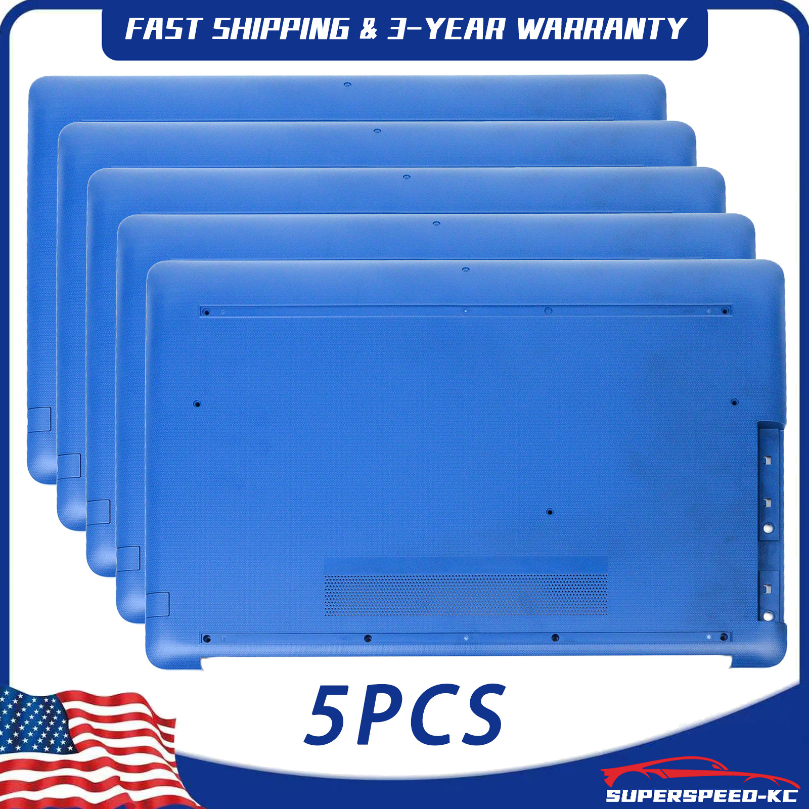 5PCS New Blue Bottom Case for HP 17-BY 17T-BY 17-CA 17Z-CA L22513-001 Base Cover