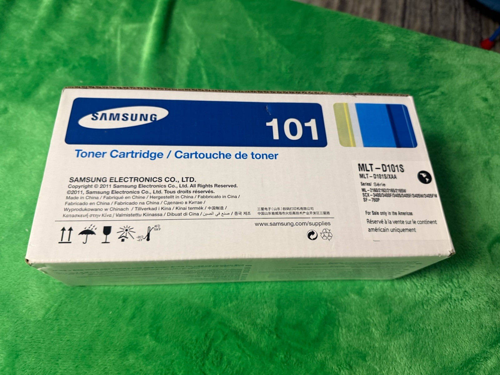 Genuine Samsung 101 BLACK Toner OEM Printer Cartridge Factory Sealed MLT-D101S