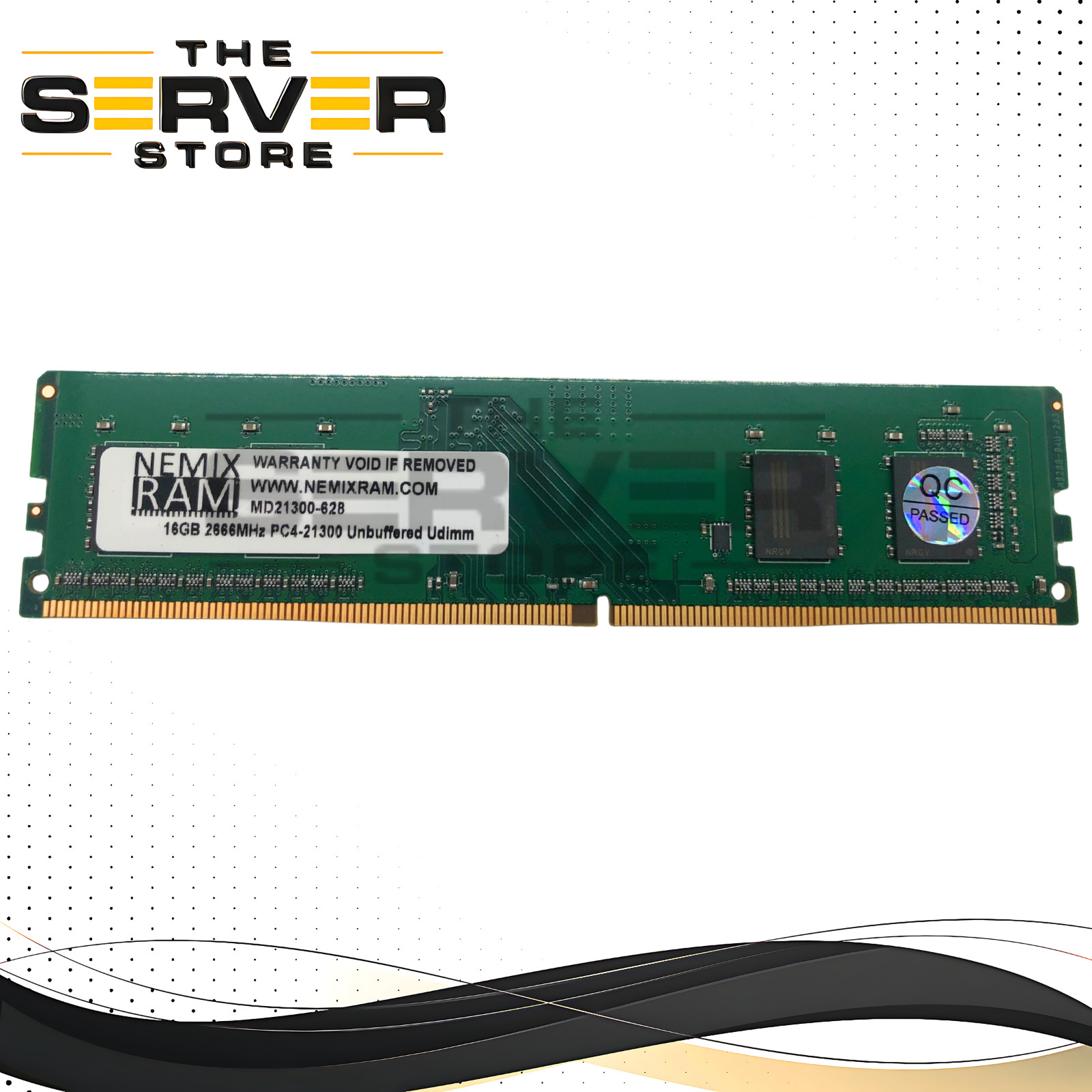 Nemix 16GB 2Rx8 DDR4-2666V PC4-21300 UDIMM Non-ECC Unbuffered Memory MD21300-628