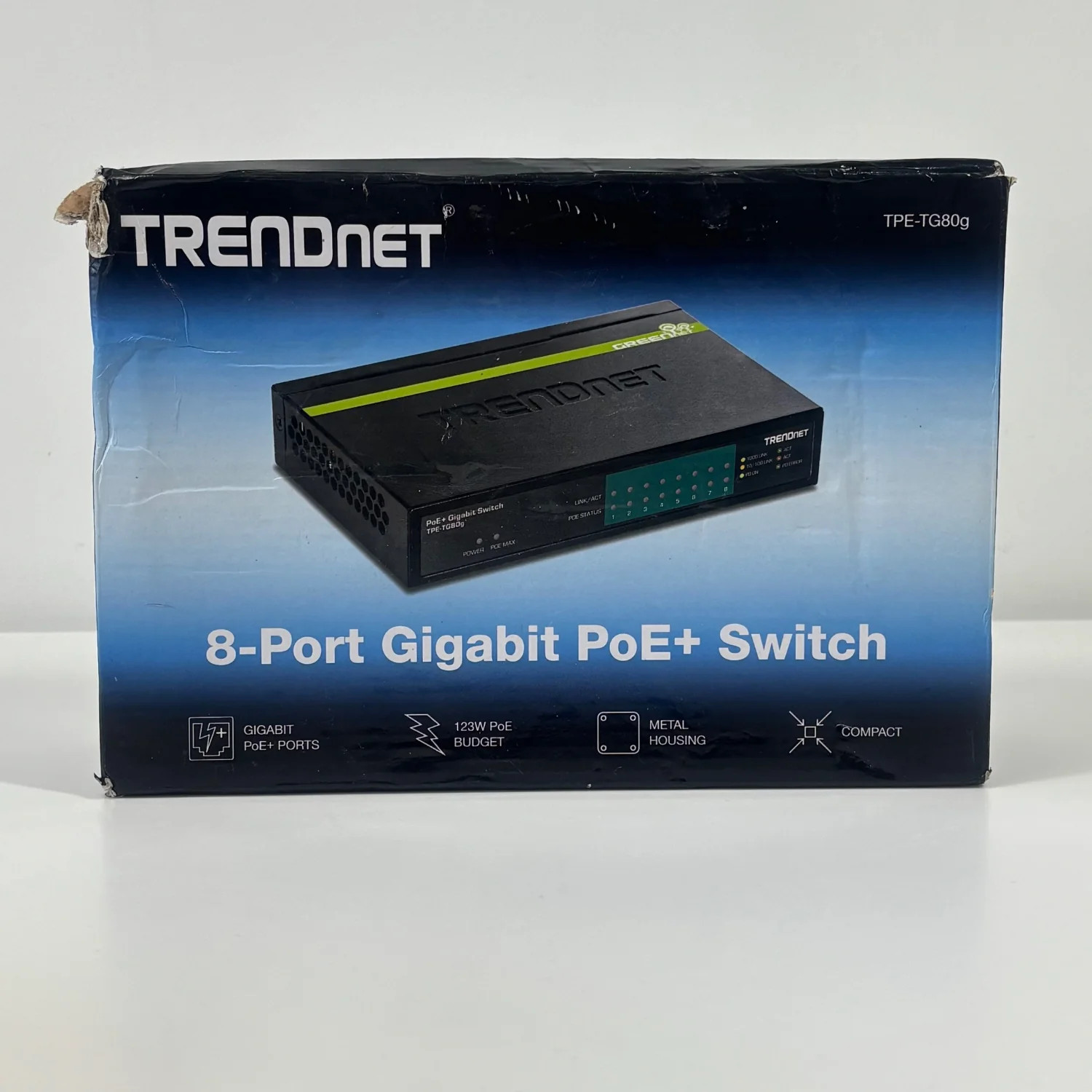 TRENDnet 8-Port Gigabit PoE+ Switch TPE-TG80G
