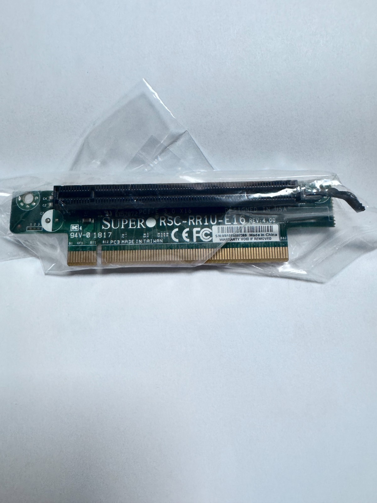 Supermicro riser card RSC-RR1U-E16 3.0 X 16 REV:4.00
