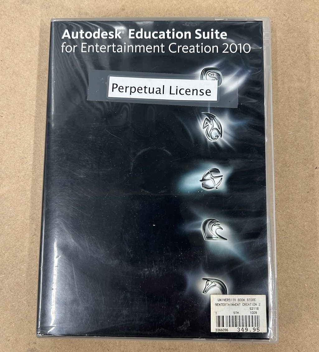 Autodesk Education Suite for Entertainment Creation 2010 Set With Serial/Key
