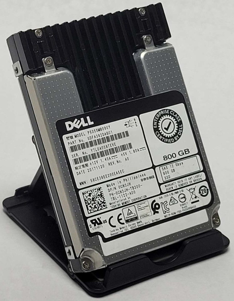 Dell Toshiba CN3JH 800GB 2.5" SAS SSD SOLID STATE DRIVE PX05SMB080Y 92%+ HEALTH