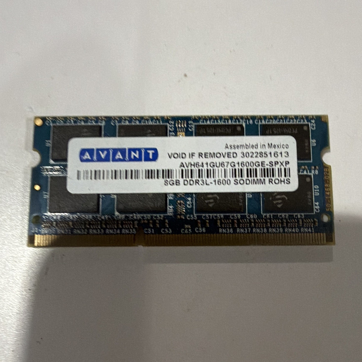 AVANT 8GB DDR3L PC3L-1600 204-Pin SO-DIMM Laptop RAM AVH641GU67G1600GE-SPXP