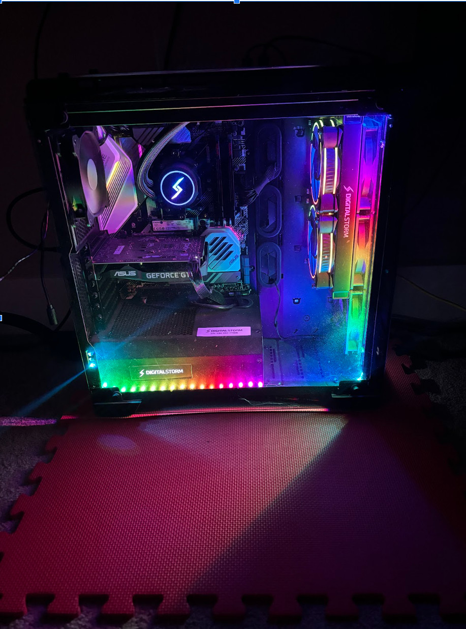 digital storm lumos gaming pc, 1660ti, AMD Ryzen 7 8-core procesor 4.5 Ghz turbo