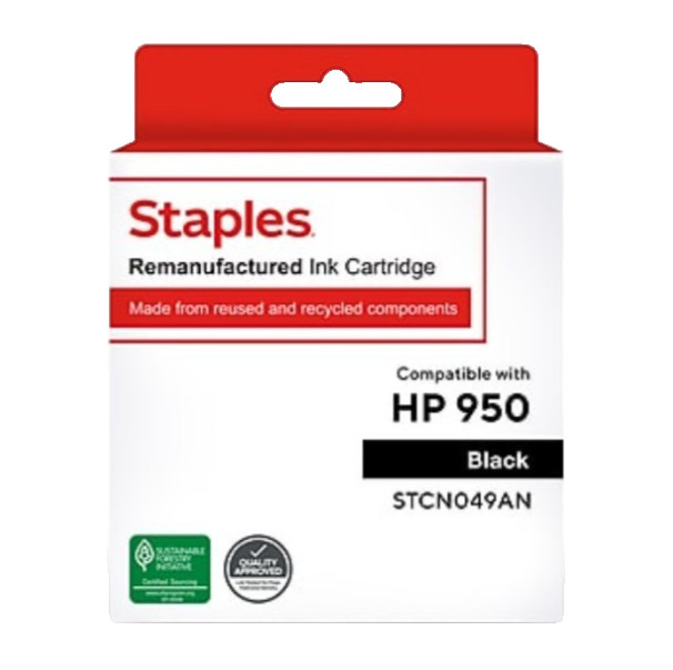 Staples  Black Standard Yield Ink Cartridge Replacement for HP 950