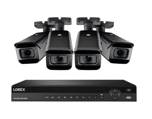 NEW Lorex 16 Channel 4K NVR + 4  8MP IP Cameras Nocturnal 30 fps with Audio