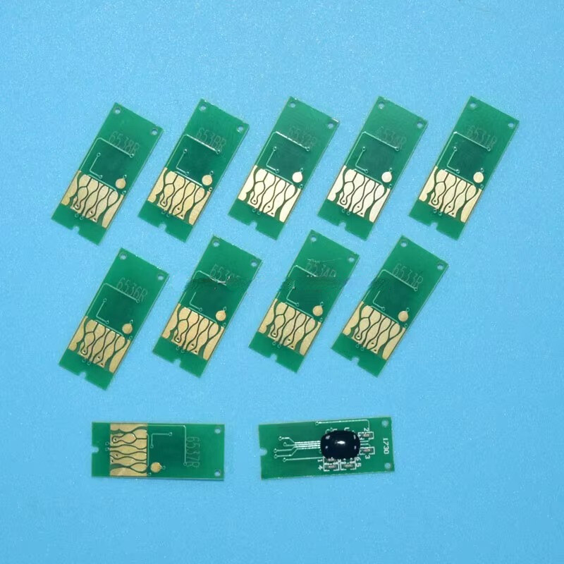 11color/set  T9131-T9139 T913A T913B One Time Use Ink Cartridge Chip for  P5000