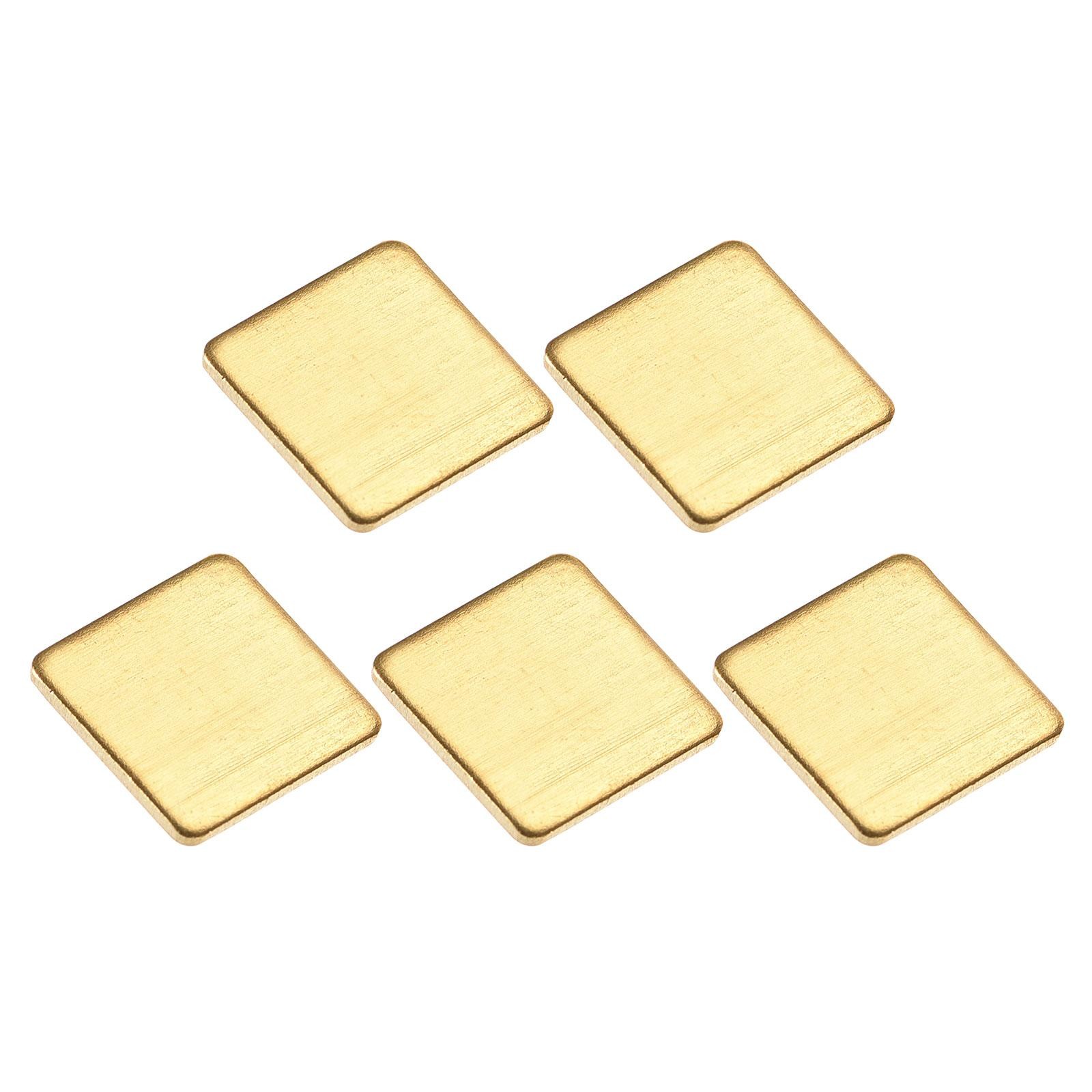 5 Pack 12x12x1mm IC Chips Heatsink Copper Pad Thermal Kit Cooler Shim for Laptop