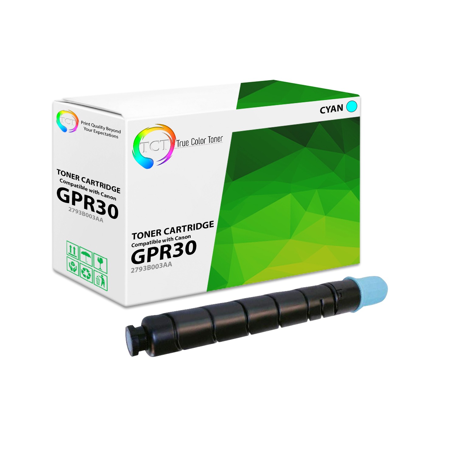 TCT Prem 2793B003AA Cyan for Canon ImageRunner C5045 C5051 Compatible Toner