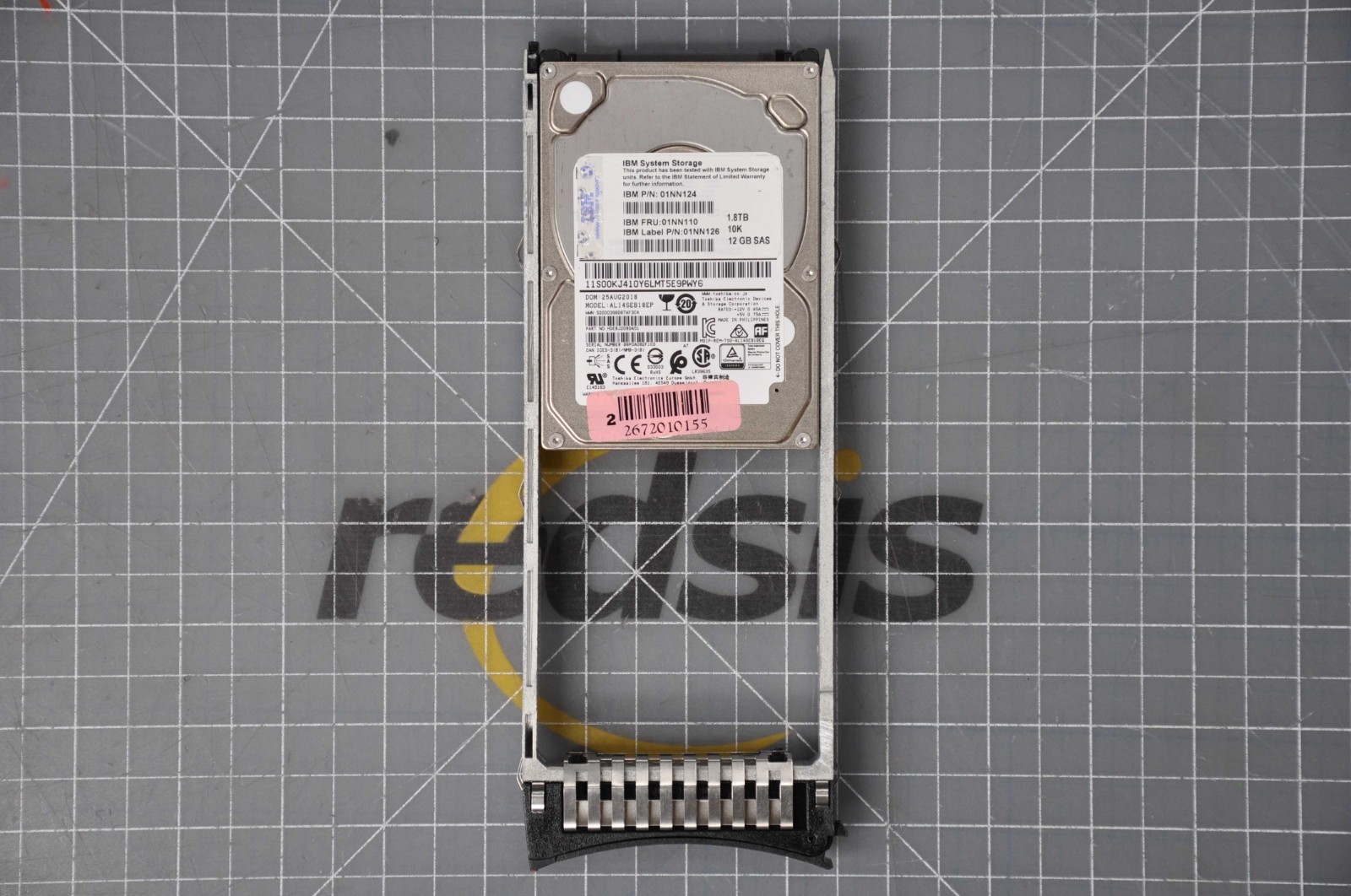 IBM 1.8TB 2.5IN 10K SAS GEN2 V7KG2 HARD DRIVE GRADE A 