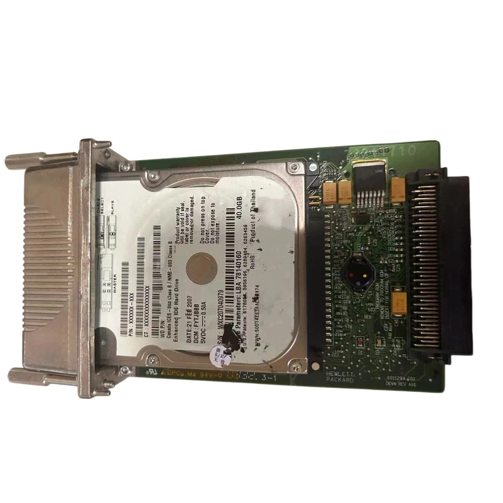 Printer Parts 5400RPM 40GB Hard Drive fits for Western Digital WD400UE-22KVT0