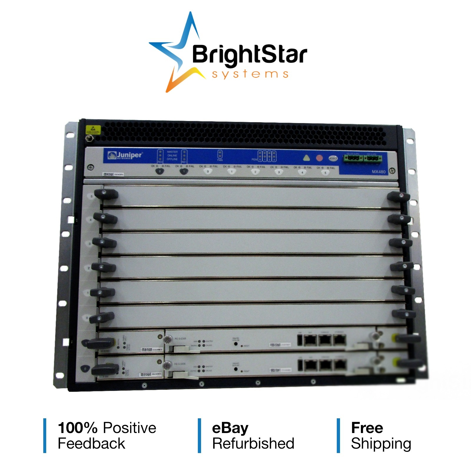 Juniper CHAS-BP-MX240 Chassis with 2x SCBE2-MX | 2x RE-S-1800X4-32G.