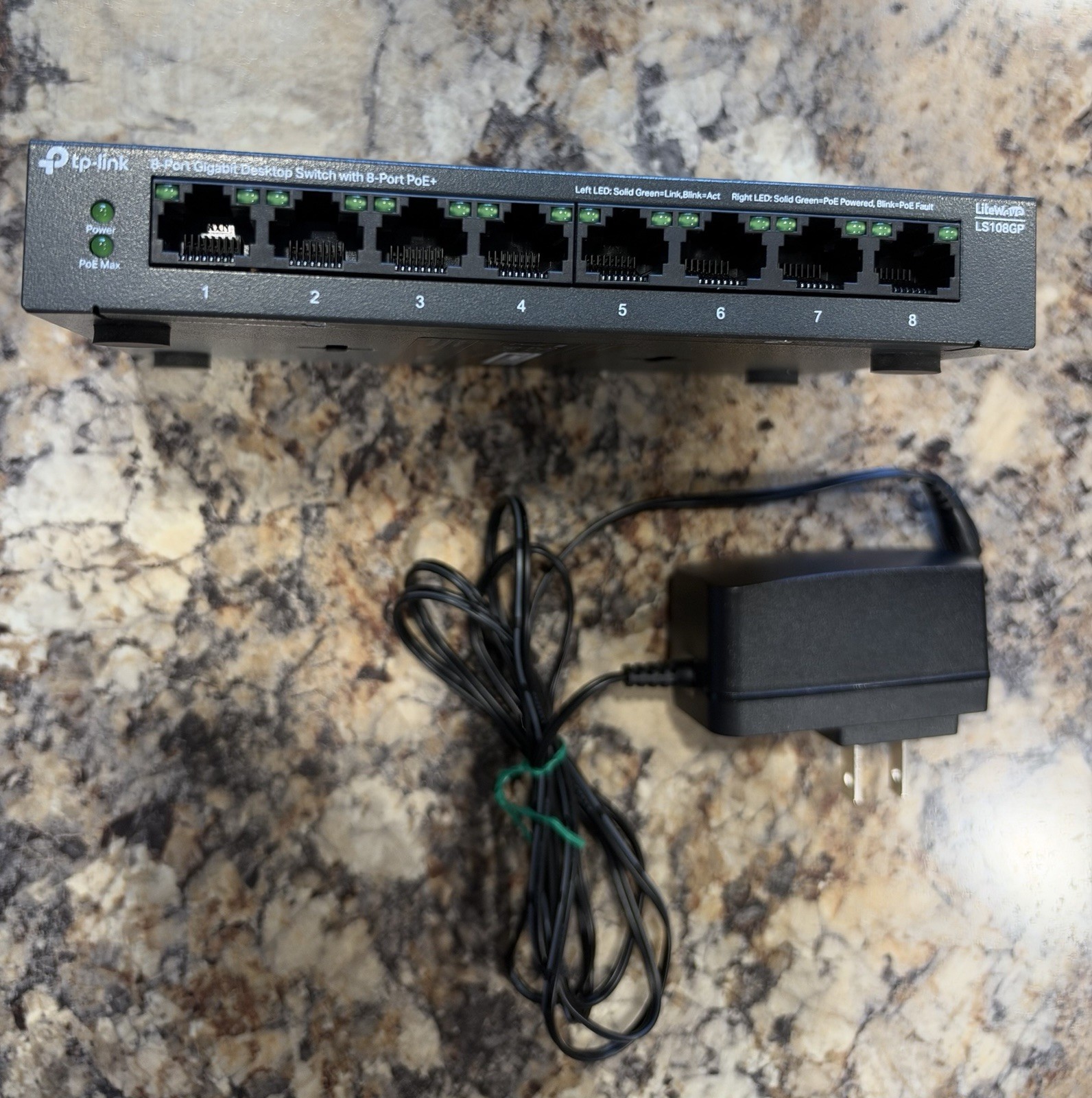 TP-Link LS108GP - 8 Port PoE+ Gigabit Ethernet Switch