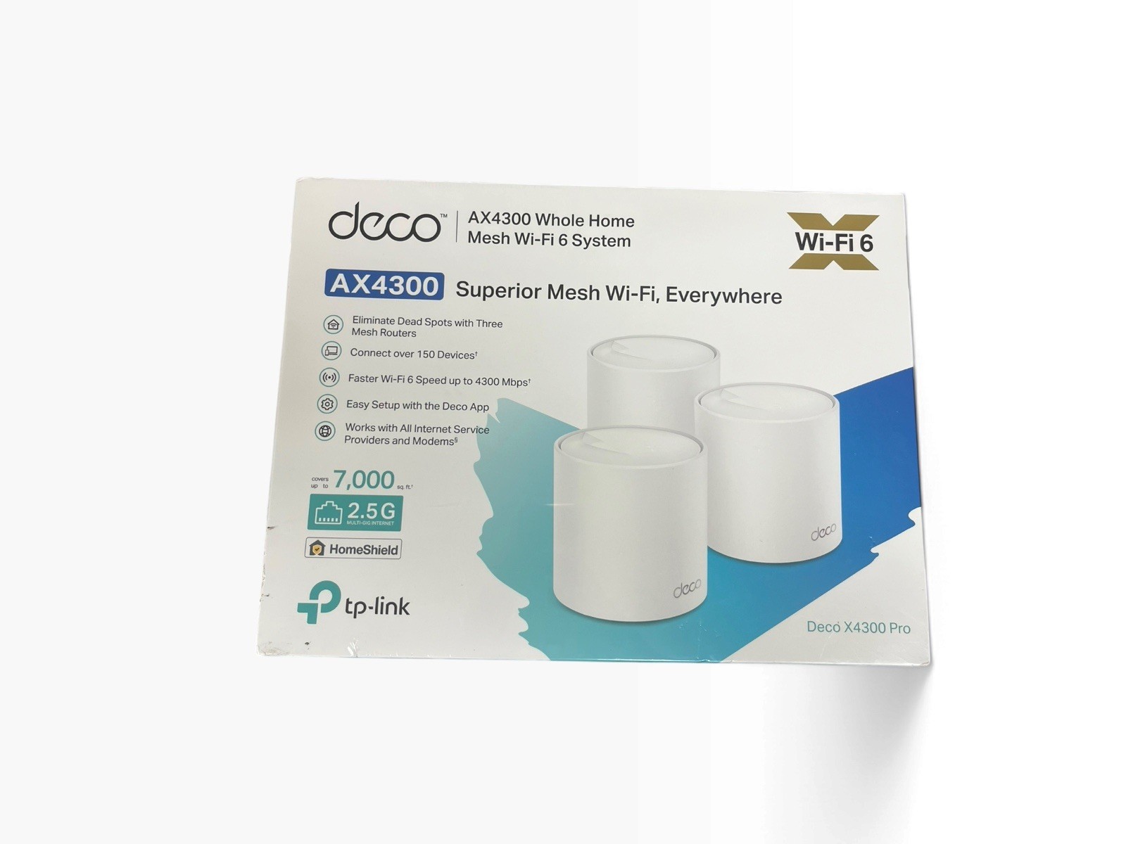 TP-Link Deco AX4300 Whole Home Mesh Wi-Fi 6 System 3-pack SEALED