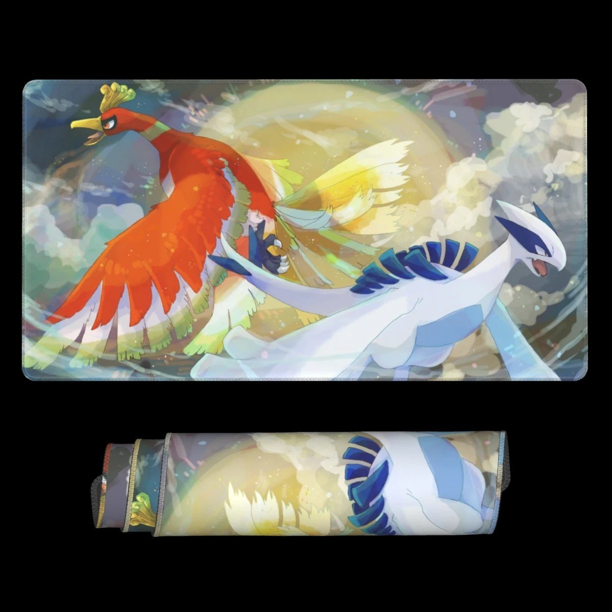 Lugia Ho-oh Board Game Pokemon Playmat Games Gaming Mouse Pad Desk Accessories