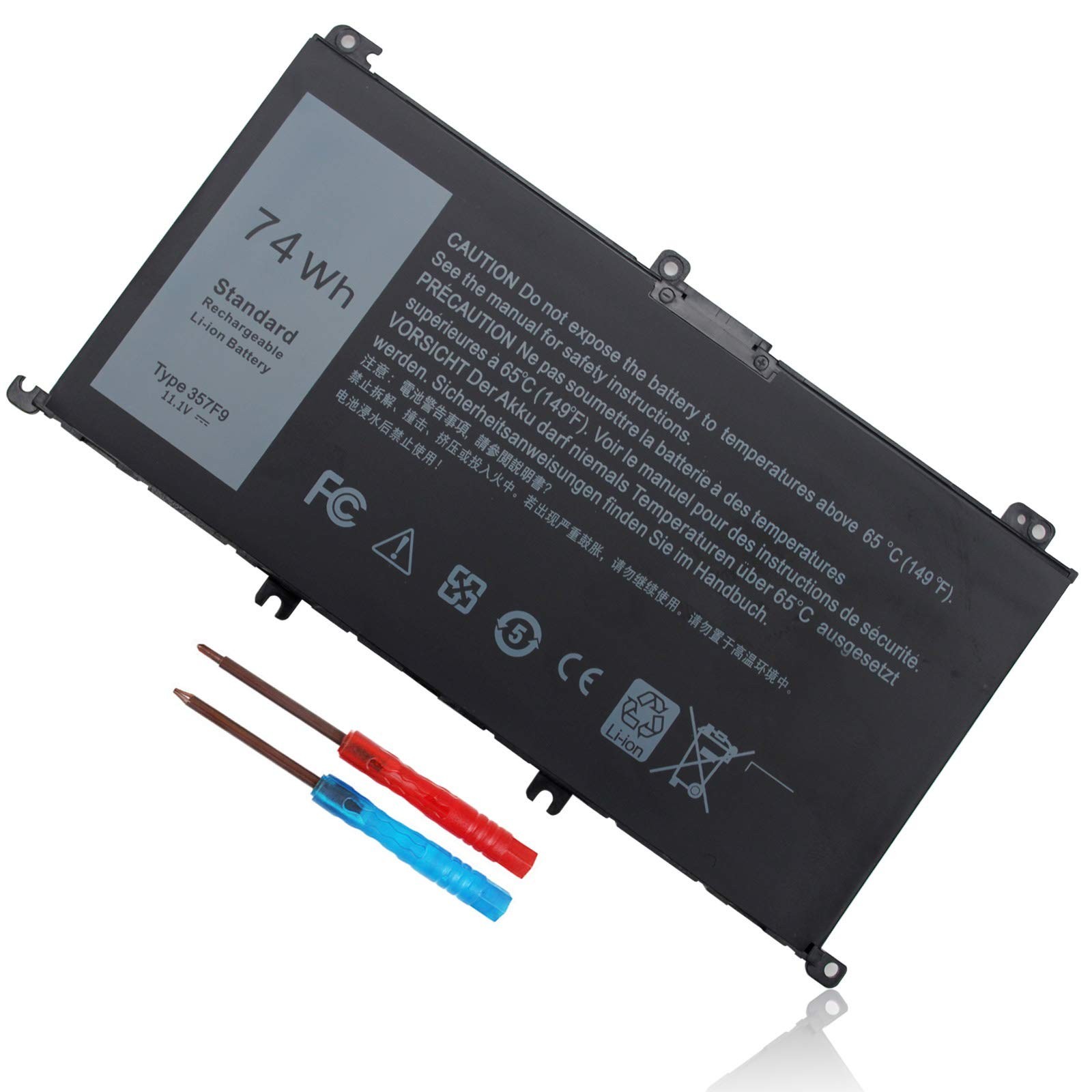 74Wh 6 Cell Laptop Battery for Dell Inspiron 15 7000 Series 11.1V 11.4V Replacem