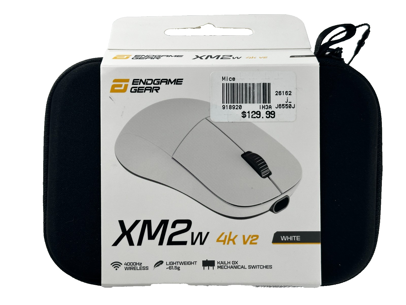Endgame Gear XM2w 4k v2 Wireless Gaming Mouse 4000Hz 30K DPI White